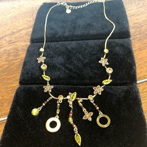 Gold-tone dangle necklace